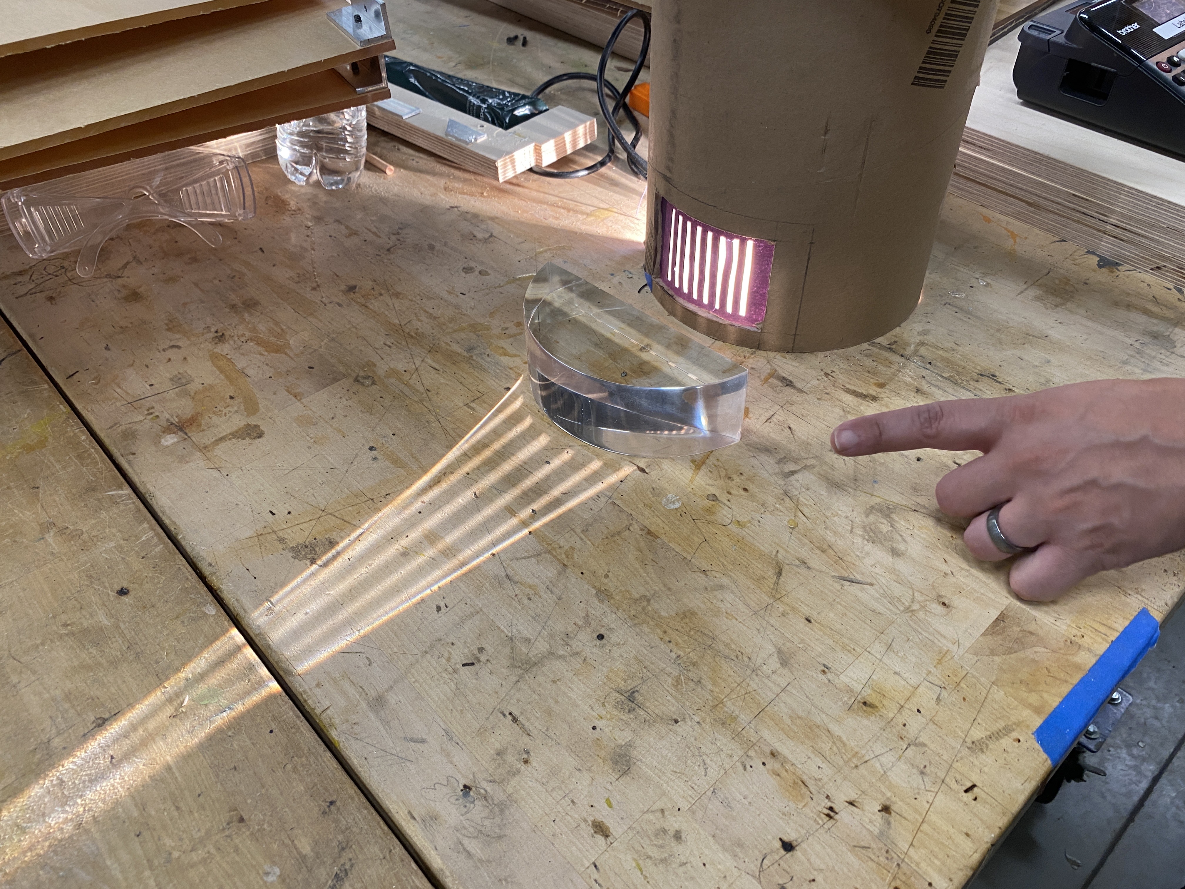 double converging lens